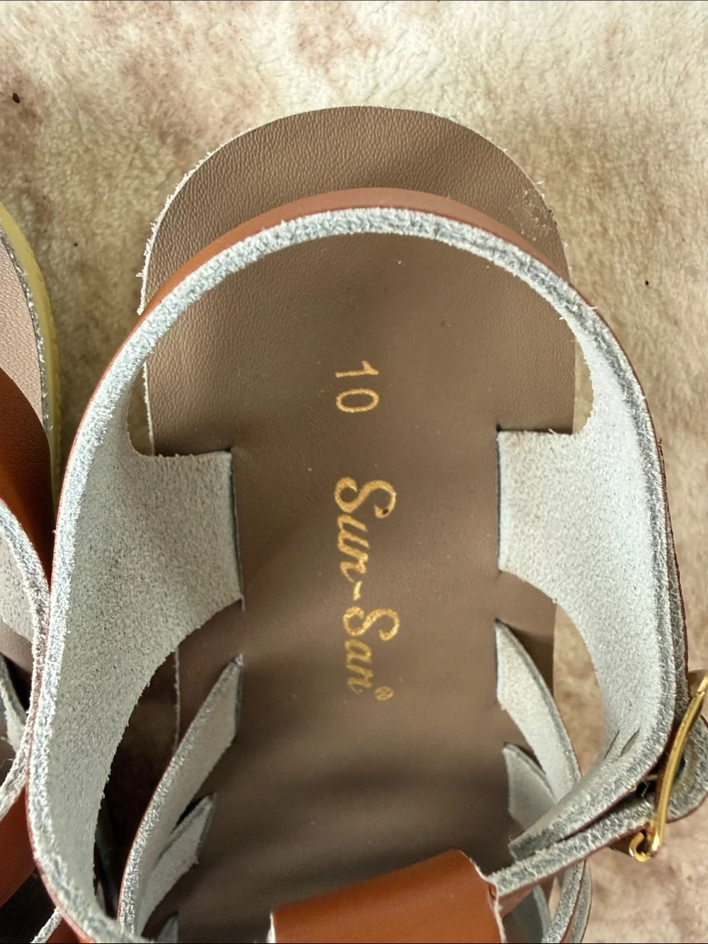 Kids Woven Fisherman Sandals in Brown - Adjustable Buckle Comfort